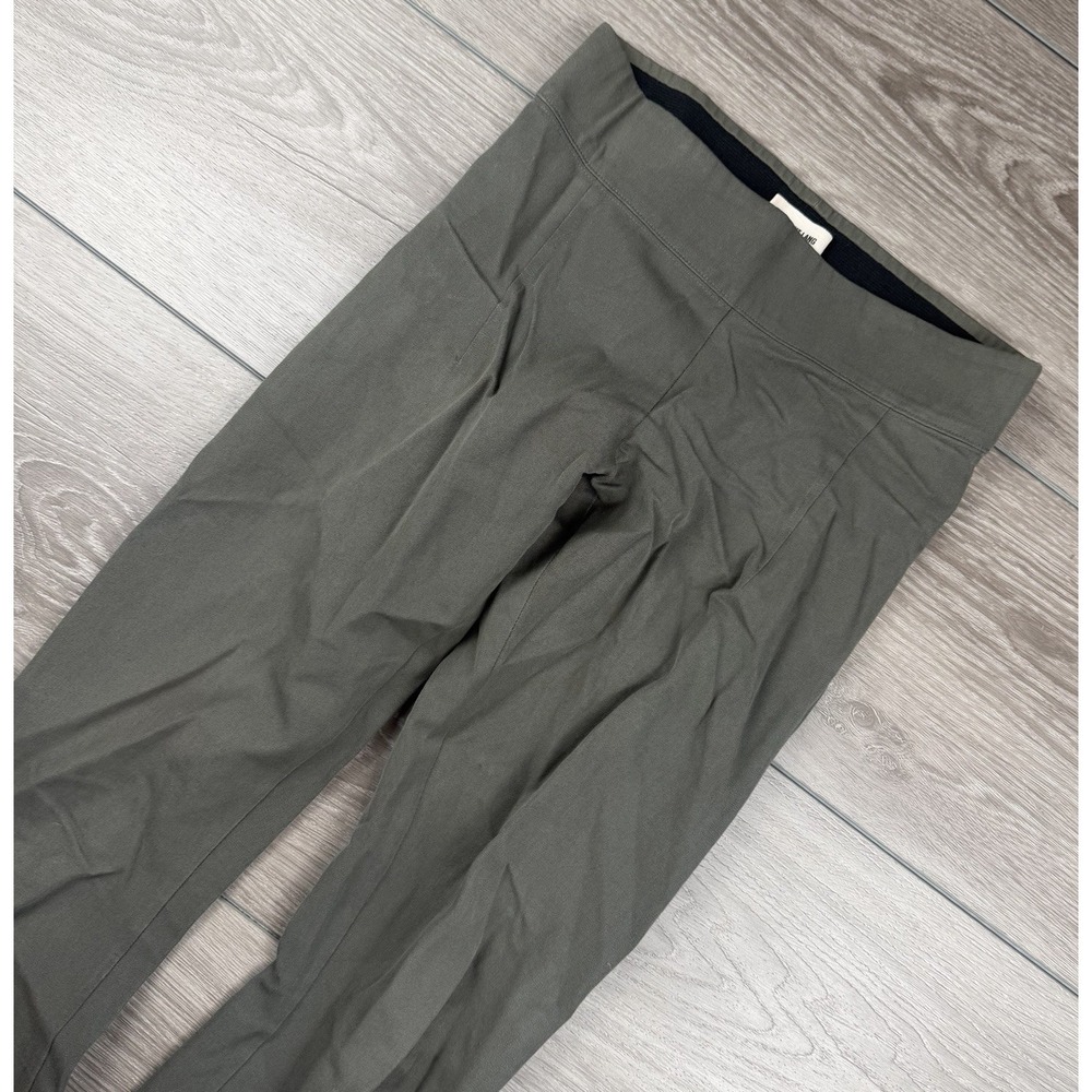 Helmut Lang Women's Pull On Cotton Blend Trouser‎ Pants Grey Size Small